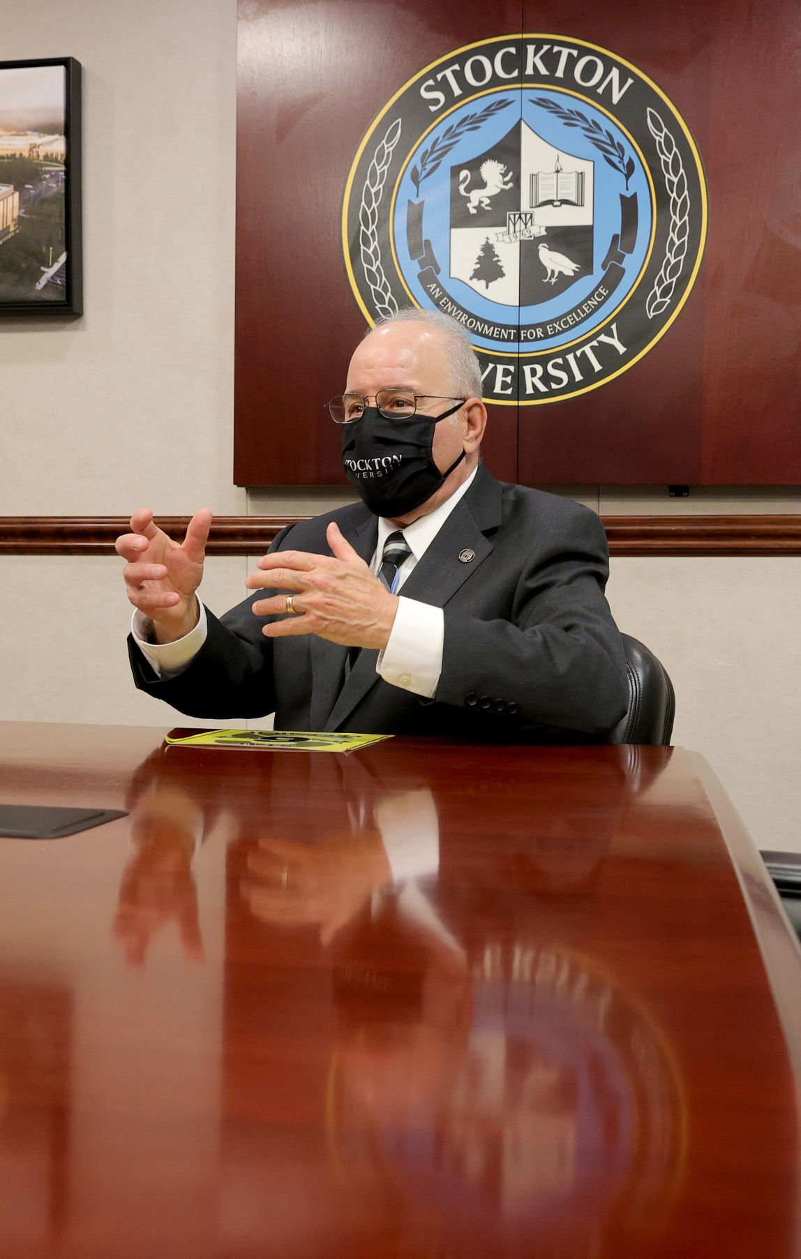 Stockton University President Harvey Kesselman